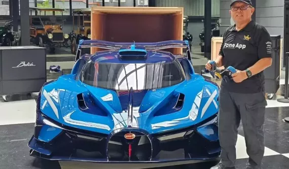 Đại gia Malaysia gặp mặt siêu phẩm đường đua Bugatti Bolide chỉ sản xuất 40 chiếc trên thế giới