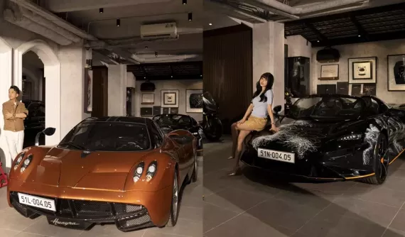 Cận cảnh cặp siêu xe đỉnh cao Pagani Huayra và McLaren Elva mang biển số ý nghĩa của Minh "Nhựa"