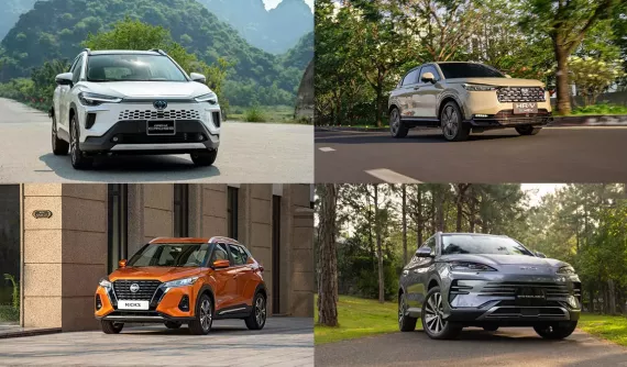 So sánh hệ truyền động hybrid trên 4 mẫu xe "hot" Toyota Corolla Cross, Nissan Kicks, Honda HR-V và BYD Sealion 6