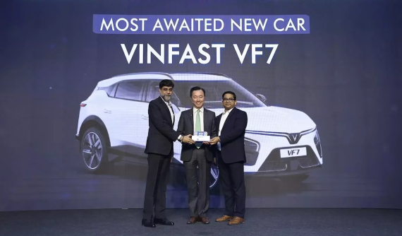 VinFast VF 7 được vinh danh là "mẫu xe mới được mong chờ nhất" tại Ấn Độ
