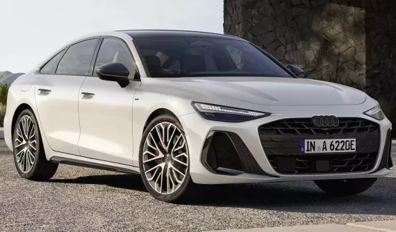 Vén màn Audi A6 2025 phiên bản hybrid sạc điện, chạy hơn 100 km mà không tốn xăng