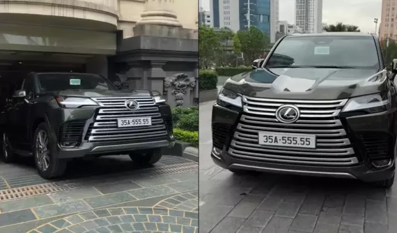 Ông chủ của lâu đài Thành Thắng tậu Lexus LX600 cùng biển số 35A-555.55