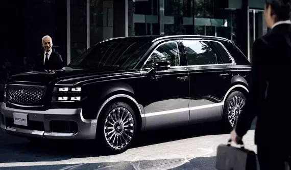 SUV hạng sang Toyota Century 2026 trình làng với cửa sổ có thể chuyển từ trong suốt sang mờ đục