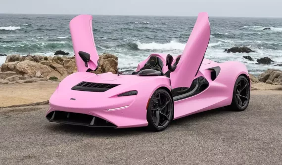 Nổi tiếng cưng chiều vợ, sẽ không quá bất ngờ nếu McLaren Elva được Minh "Nhựa" dán màu này