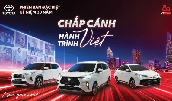Toyota ra mắt Vios, Veloz Cross và Yaris bản đặc biệt kỷ niệm 30 năm