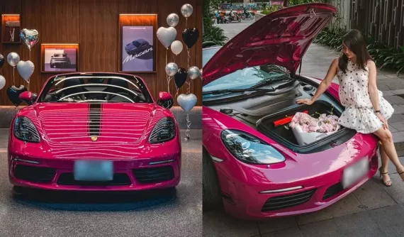 Cô chủ tiệm bánh ở Hà Nội tậu Porsche 718 Boxster Style Edition mới tinh, màu sơn quá đúng gu