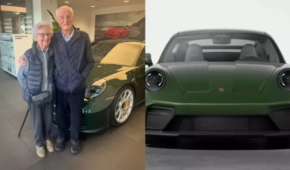 Cụ ông 92 tuổi tậu Porsche 911 GT3 2025 làm quà kỷ niệm 70 năm ngày cưới