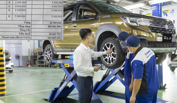 Suzuki XL7 ngập nước được báo giá sửa lên đến 630 triệu, đắt hơn cả xe mới