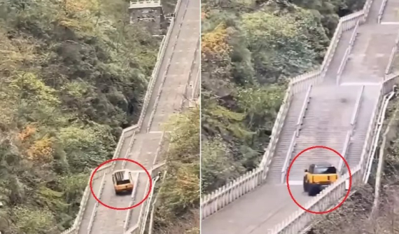 Bắt chước Land Rover, Chery thực hiện thử thách leo “999 bậc thang lên trời” nhưng nhận kết quả ê chề