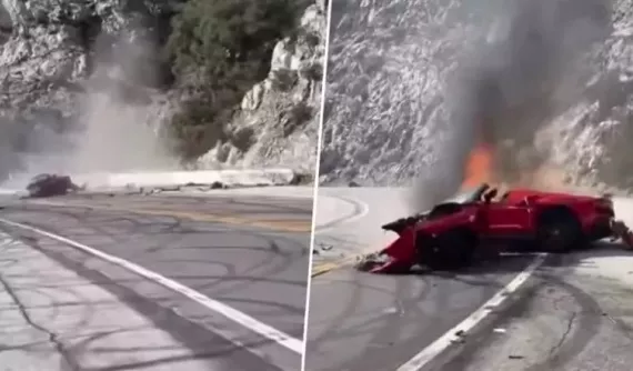 Video quay khoảnh khắc siêu xe Ferrari bị tai nạn khiến nhà đồng sáng lập Call of Duty tử vong