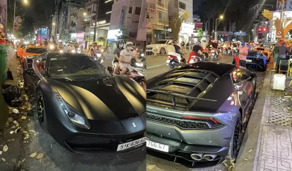 Hàng độc Lamborghini Aventador SV cùng dàn siêu xe tụ tập tại Tp.HCM