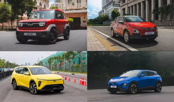 10 ô tô bán chạy nhất Việt Nam trong năm 2025: VinFast chiếm 4 vị trí đầu