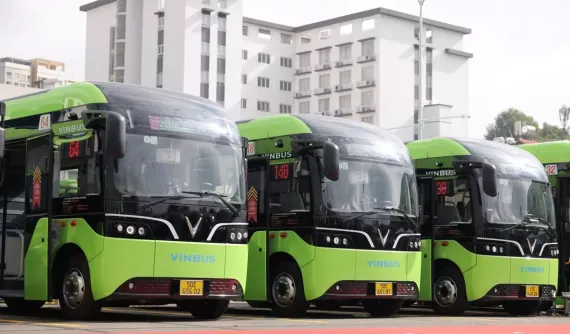 VinFast vận hành 9 tuyến xe buýt điện mới tại Tp. Hồ Chí Minh