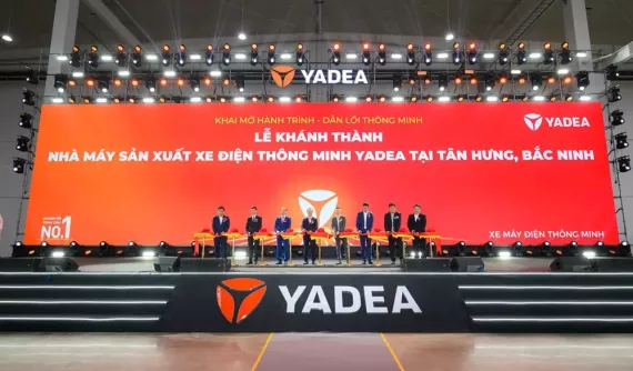 YADEA chính thức khánh thành nhà máy sản xuất xe máy điện, hợp tác chiến lược với Grab Việt Nam