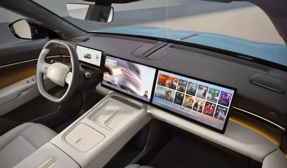 SUV cỡ lớn Volkswagen ID.Unyx 08 lộ nội thất ngập tràn màn hình và ghế bọc da Nappa