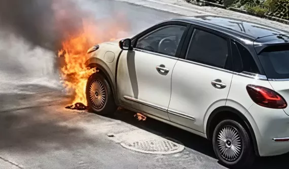 Xe điện giá rẻ Wuling Bingo bốc cháy khi đang đỗ trong kỳ nghỉ lễ Quốc tế Lao động