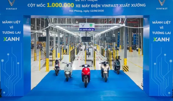 VinFast xuất xưởng chiếc xe máy điện thứ 1 triệu sau 8 năm