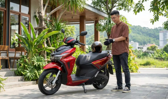Phạm vi 145 km, cốp 22 lít: VinFast Kinet hợp những chuyến đi ngắn cuối tuần