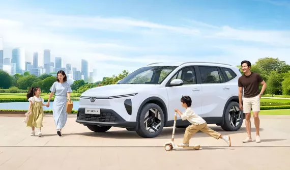 VinFast VF MPV 7 linh hoạt chở người, chở đồ cho gia đình đông thành viên