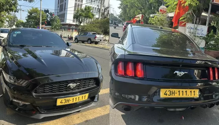 Ford Mustang mang biển số ngũ quý 1 đẹp mắt tại Huế