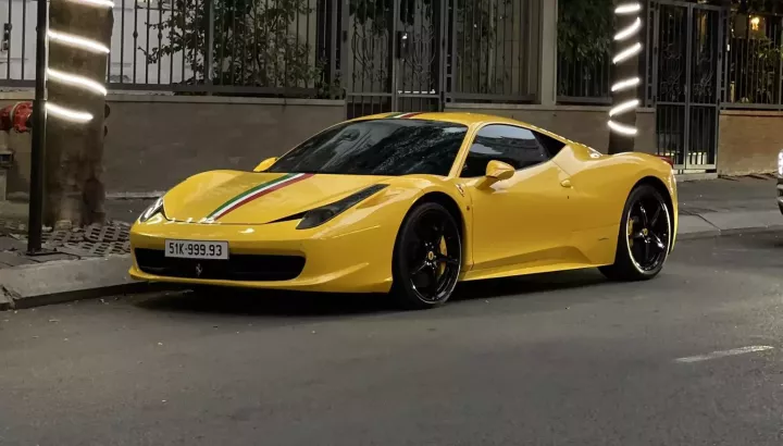 Ferrari 458 Italia từng của Cường "Đô-la" đổi biển số có giá hơn 1 chiếc VinFast VF3