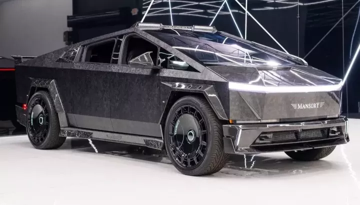 Mansory chưa bao giờ nói không với dự án độ nào, dù đó là xe bán tải Tesla Cybertruck