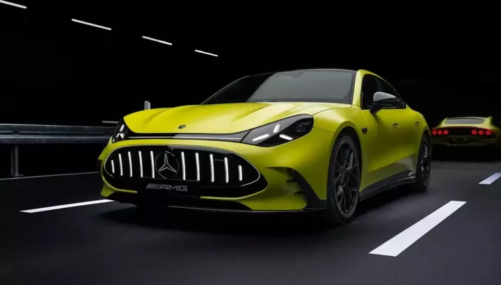 Mercedes-AMG GT 4-Door Coupe trình làng, từ bỏ động cơ xăng V8, cạnh tranh Porsche Taycan