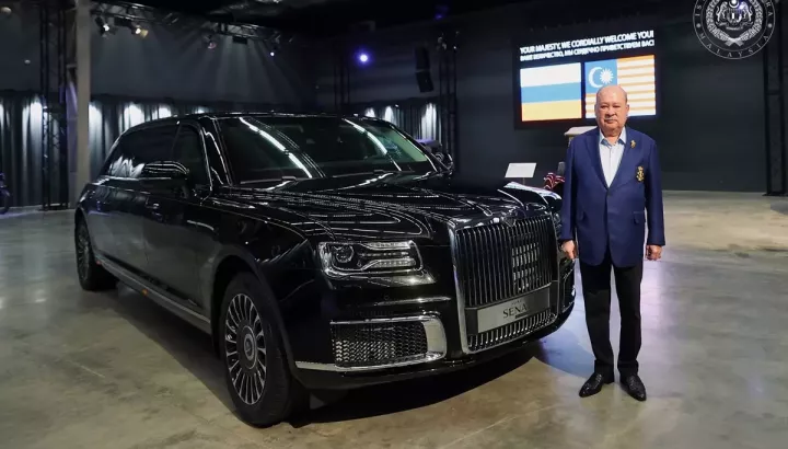 Quốc vương Malaysia sở hữu Aurus Senat - xe limousine chuyên chở Tổng thống Nga