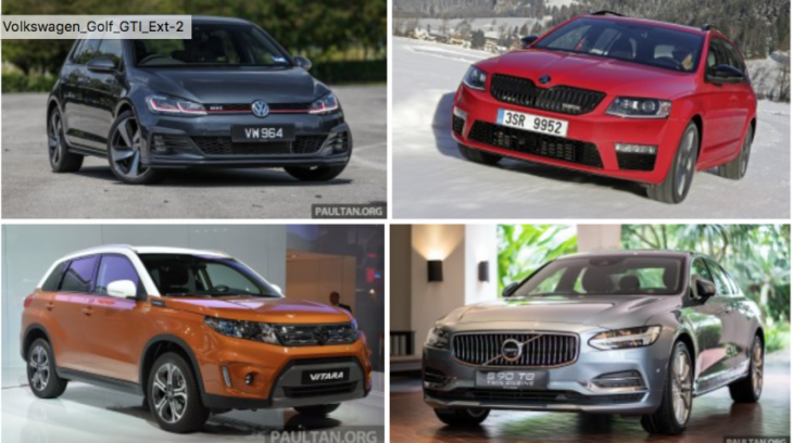 Top xe bán chạy nhất thị trường Châu Âu trong năm 2018