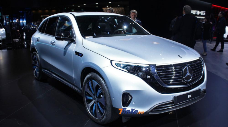Ngẩn ngơ ngắm SUV điện Mercedes-Benz EQC tại triển lãm ô tô Paris 2018