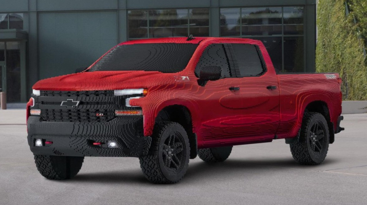 Chiếc Chevrolet Silverado 2019 bằng LEGO có trọng lượng 1,5 tấn này cần tới hơn 2.000 giờ để lắp ráp
