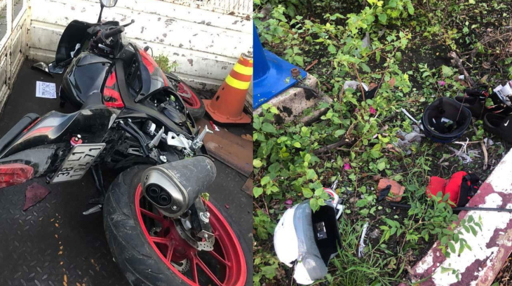 Bình Dương: Tông vào dải phân cách, 2 anh em ruột đi mô tô Suzuki GSX-R150 tử vong thương tâm