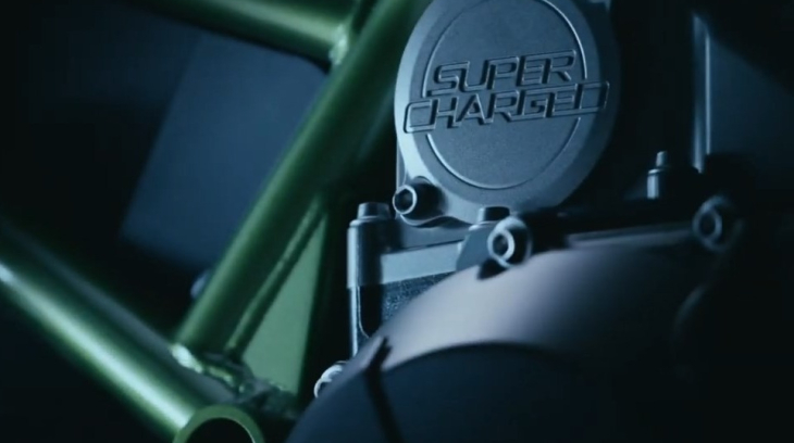 Thiết kế "Siêu naked bike" Kawasaki Z Supercharged lộ diện trong đoạn video mới