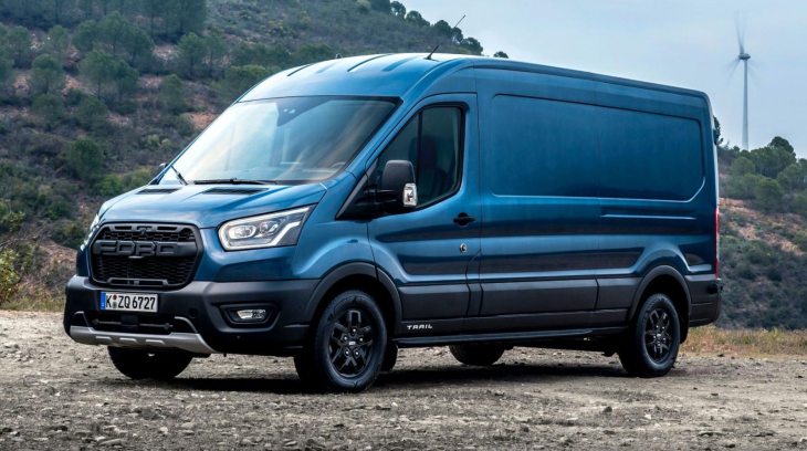 Ford Transit 2021 được bổ sung phiên bản Trail với hệ dẫn động 4 bánh AWD và lưới tản nhiệt Raptor