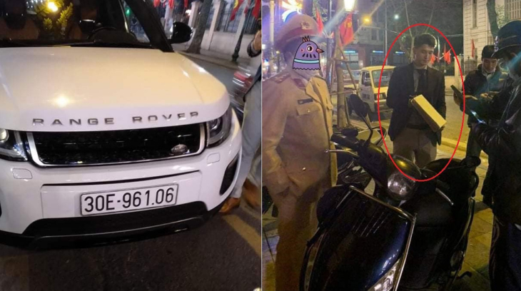 Video: Nam diễn viên Huỳnh Anh mở cửa chiếc Range Rover Evoque, gây tai nạn cho 2 thanh niên đi xe máy