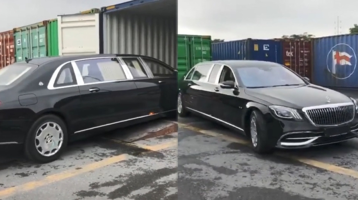 Hồi hộp với video khui công xe Mercedes-Maybach S650 Pullman dài 6,5 m của đại gia Việt
