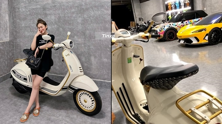 Cô gái 9X Cần Thơ sở hữu siêu xe McLaren GT tậu siêu phẩm xe máy Vespa 946 Christian Dior