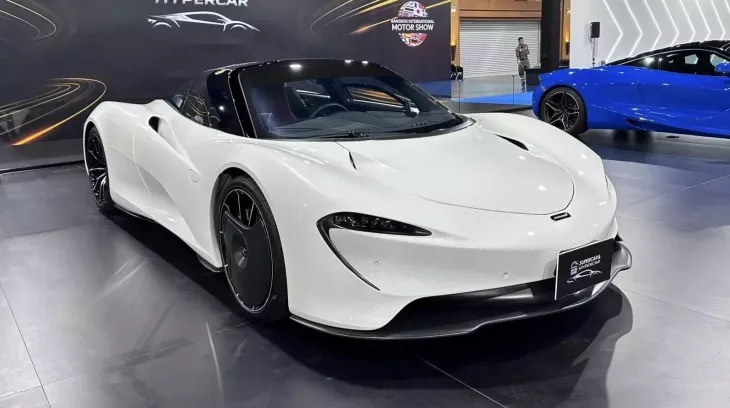 Siêu xe 3 chỗ ngồi McLaren Speedtail bất ngờ xuất hiện tại triển lãm xe ở Thái Lan, giá 258 tỷ đồng