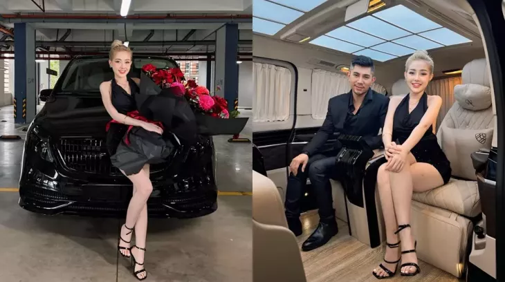 Cặp đôi "chú - cháu" Lương Bằng Quang và Ngân 98 tậu Mercedes-Benz V-Class độ Maybach