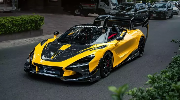 Siêu phẩm độ McLaren 720S Spider DarwinPro của đại gia xứ Nghệ lộ diện, cánh gió đuôi khổng lồ đã xuất hiện