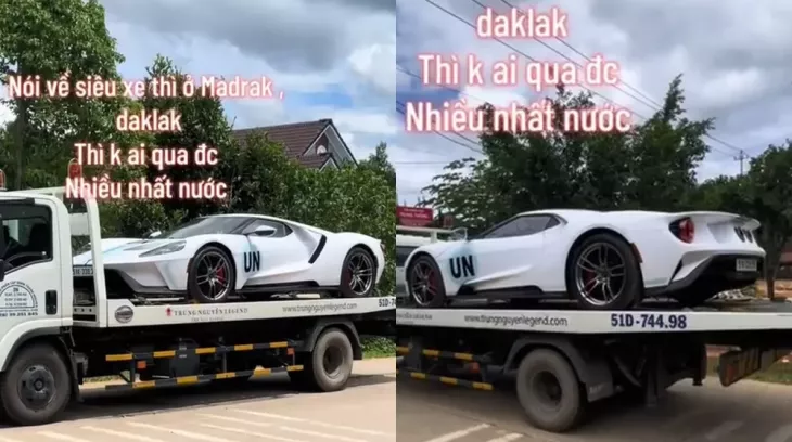 Gumball 3000: Siêu xe Ford GT '67 Heritage Edition hơn 80 tỷ đồng của "Qua" Vũ bị bắt gặp vận chuyển về Tp.HCM