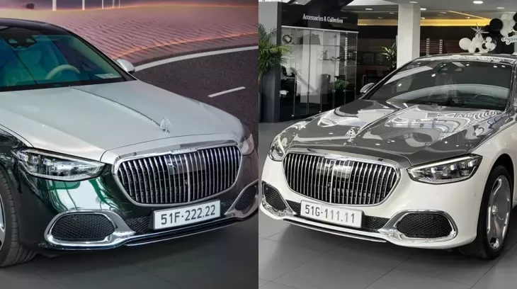 Đẳng cấp như đại gia Hoàng Gia: Mua 2 xe Mercedes-Maybach S450 gần 20 tỷ đồng để định danh cặp biển ngũ quý