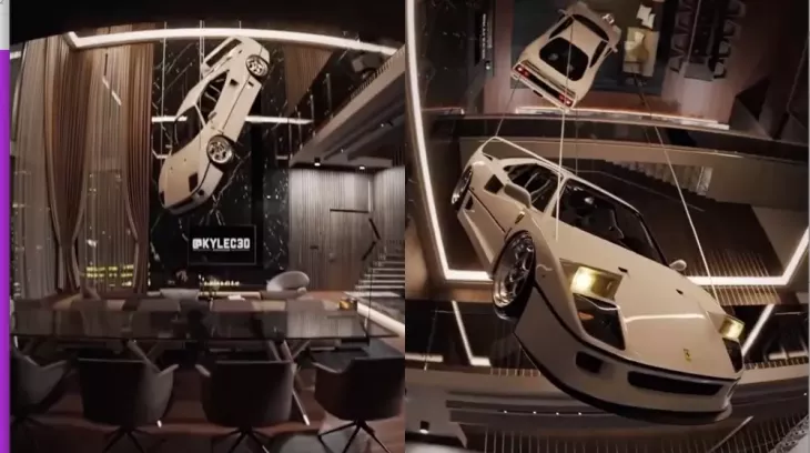 Tiều nhiều để làm gì, đây là ý tưởng tạo ra đèn trần đắt nhất thế giới, 1 chiếc Ferrari F40 hơn 71 tỷ đồng