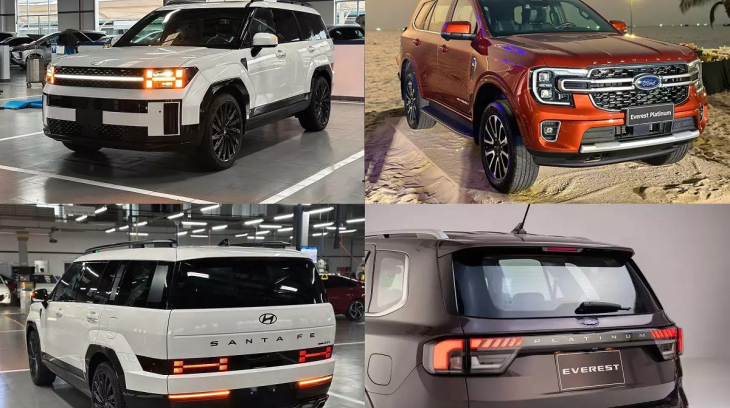 Rẻ hơn 180 triệu đồng, Hyundai Santa Fe 2025 bản cao cấp nhất có gì để cạnh tranh Ford Everest Platinum?