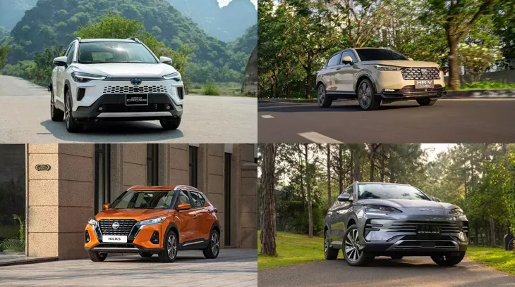 So sánh hệ truyền động hybrid trên 4 mẫu xe "hot" Toyota Corolla Cross, Nissan Kicks, Honda HR-V và BYD Sealion 6
