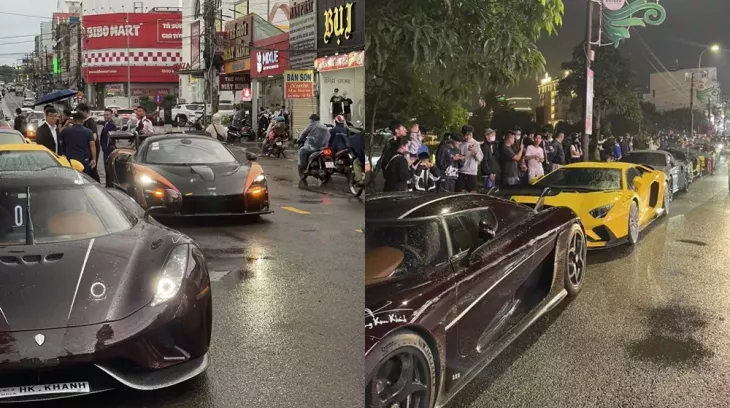 Dàn siêu xe gần 400 tỷ đồng của Hoàng Kim Khánh xuất hiện tại Bảo Lộc