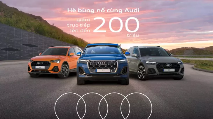 Audi tung ưu đãi sâu, giảm tới 200 triệu cho khách mua xe