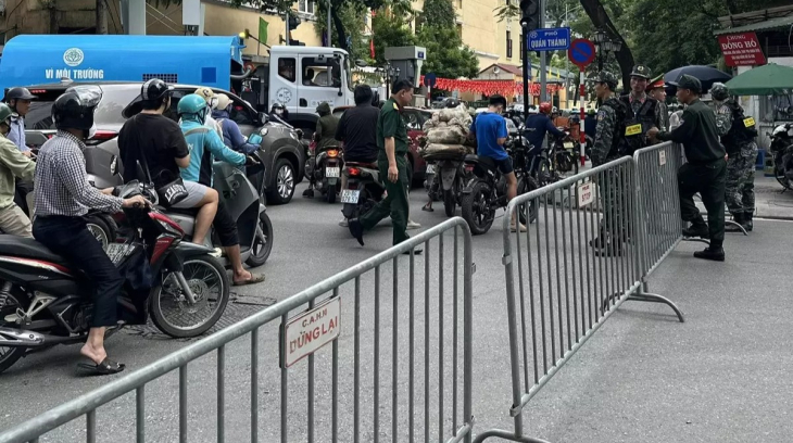 Thay đổi thời gian cấm đường trong hai ngày 29-30/8/2025 để phục vụ tổng duyệt diễu binh diễu hành