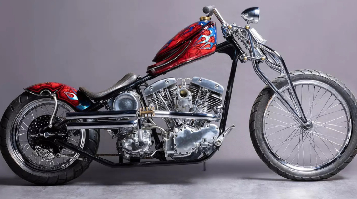 Mê mệt với chiếc xe Chopper chạy bằng động cơ Harley-Davidson