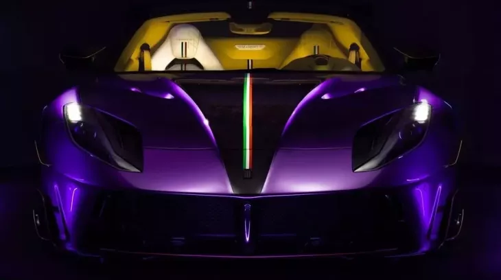 Không thể tin được khi Mansory lại nghĩ ra bộ áo màu tím cho sản phẩm độ Ferrari 812 Superfast